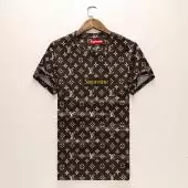 louis vuitton supreme tee shirt pour homme cotton broderie supreme lv